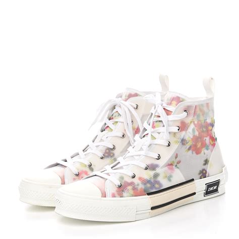 dior sneakers with flowers